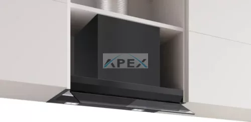 BOSCH DBB67DP60 Serie 6 | integrált kialakítású páraelszívó 60 cm Fekete üveg, Fekete