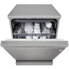 LG DF243FVS QuadWash™ gőzös mosogatógép TrueSteam™ technológiával, 14 teríték, ThinQ™ WiFi funkció