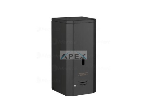 MERIDA DJ0037AB Folyékony szappanadagoló, INFRA, rozsadmantes acél, FEKETE, 1L