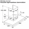 BOSCH DWB95CC30 Serie | 4 Falra szerelhető páraelszívó 90 cm Szálcsiszolt acél színű