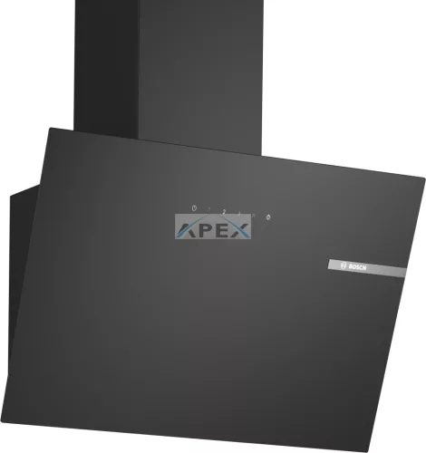 BOSCH DWK65DK60 Serie | 2, Falra szerelhető páraelszívó, 60 cm, Fekete üveg