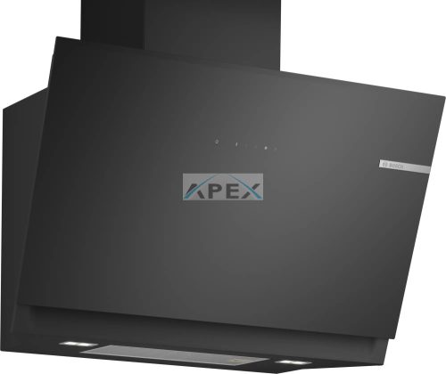 BOSCH DWK81AN60 Serie | 6, Falra szerelhető páraelszívó, 80 cm, Fekete üveg