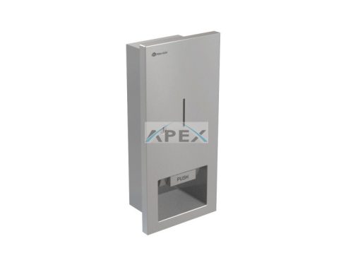 MERIDA DWM106 Szappanadagoló, rozsdamentes, szálcsiszolt, utántölthető, 800ml, falba építhető