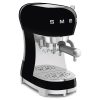 SMEG ECF02BLEU ESPRESSO KÁVÉFŐZŐ, retro, 1,2 csésze, filteres lehetőség, őrölt kávéval használható, forróvíz (tea) funk., fekete