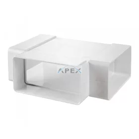 Laposcsatorna vízszintes T-idom, 60x204 mm