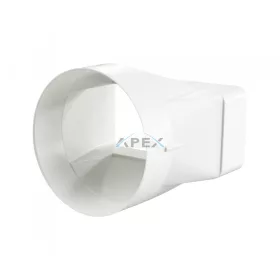   Lapos csatorna excentrikus átalakító, átmérő 125 mm, 60x204 mm