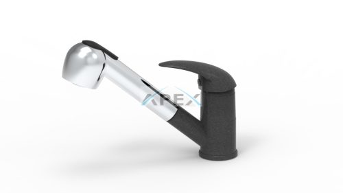 EVIDO 105751 EVIDO PINGUIN-S zuhanyfejes gránit csaptelep, antracit/króm