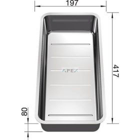 BLANCO rozsdamentes tál ANDANO