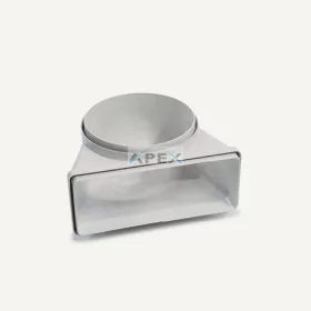 Falmec átalakító könyök idom 90°, D=150mm / 220x90 mm
