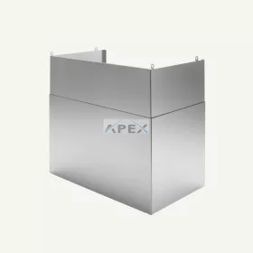   Falmec teleszkópos kürtő H=185+185 mm, inox (VIRGOLA, MOVE)