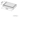 Falmec SHELF 60 cm polc modul, fekete