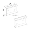 Falmec BROOKLYN 45 cm oldalmodul, fekete