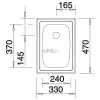 BLANCO TOP EE 3X4 mosogatótálca (202385 mos+222458 lef)