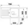 BLANCO FAVOS Mini antracit tart.n.