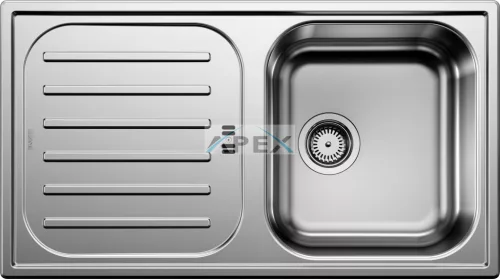 BLANCO FLEX PRO 45 S mosogatótálca, natúr rozsdamentes acél, excenter nélkül (232887 mos+232250 lef)