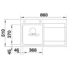 BLANCO DIVON II 45S-IF balos InFino