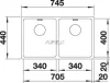 BLANCO ANDANO 340/340-U exc.nél InFino