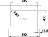 BLANCO ANDANO 500/180-U jobb exc.n InF