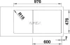 BLANCO ANDANO XL 6S-IF jobb tart. InFi