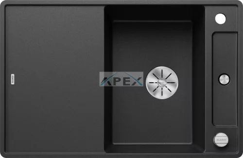 BLANCO AXIA III 45S-F antracit üveg t., SZINTBE ÉPÍTÉS