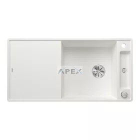 BLANCO AXIA III XL 6S-F fehér üveg tar, SZINTBE ÉPÍTÉS