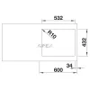 BLANCO SUBLINE 500-IF antracit exc.n.