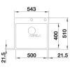BLANCO SUBLINE 500-IF/A antracit exc.