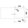 BLANCO SUBLINE 500-IF/A antracit exc.