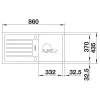 BLANCO FAVUM 45 S antracit exc.nélk