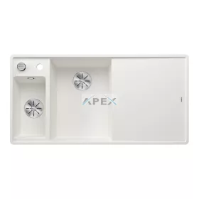 BLANCO AXIA III 6S-F bal fehér üveg t., SZINTBE ÉPÍTÉS