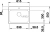 BLANCO LEMIS 6-IF egy furattal exc. nélkül