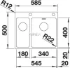 BLANCO ANDANO 340/180-IF/A exc. InFino