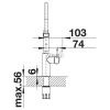 BLANCO 525792 CATRIS-S Flexo PVD steel