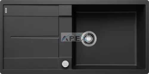 BLANCO METRA XL 6S-F fekete exc., SZINTBE ÉPÍTÉS