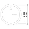 BLANCO RONDO fekete tart.nélk.