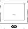 BLANCO SUBLINE 500-F fekete exc.n.