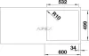 BLANCO SUBLINE 500-IF/A fekete exc.