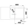 BLANCO ZIA 45 S Compact fekete exc.