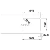 BLANCO SOLIS 340/180-U b. exc.n. InFino