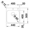 BLANCO SUPRA 400-IF/A fényezett exc. R12