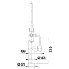 BLANCO 526616 SONEA-S FLEXO tömör rm. acél