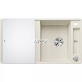   BLANCO AXIA III 5S-F törtfehér üveg tart., SZINTBE ÉPÍTÉS