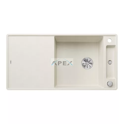 BLANCO AXIA III XL 6S-F törtfehér fa tart., SZINTBE ÉPÍTÉS
