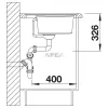 BLANCO ZENAR XL 6S-F törtfeh.jobb tart.n.