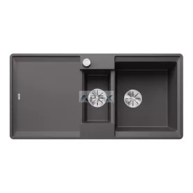   BLANCO ADIRA 6S-F palaszürke mosogatótálca, excenterrel, SZINTBE ÉPÍTÉS