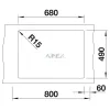 BLANCO PLEON 8 törtfehér lefolyó nélk.