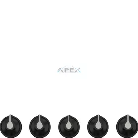 SMEG GOMB KÉSZLET, Linea design, főzőlaphoz, fekete