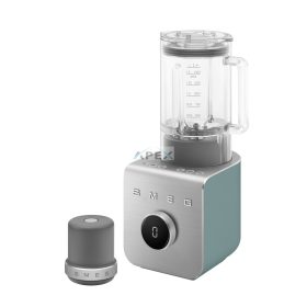   SMEG NAGY TELJESÍTMÉNYŰ TURMIXGÉP, retro, vákuumszivattyú alaptartozék, matt smaragdzöld