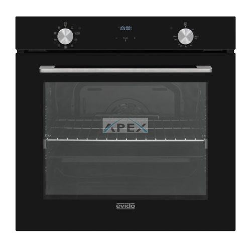EVIDO LEVEL 60B multifunkciós sütő, fekete/inox