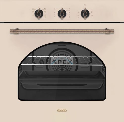 EVIDO RUSTIC-O 60C légkeveréses sütő, grill ,analóg,bézs/bronz